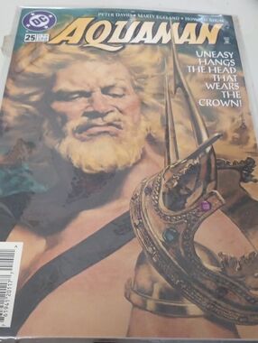 DC Aquaman Comic  Gold, Teal, Purple